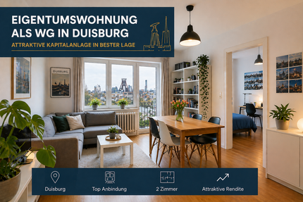 Wohnung Duisburg Beeck - 2 Zimmer, 59 m&sup2;, 129.000&euro; | Angebot:27567246