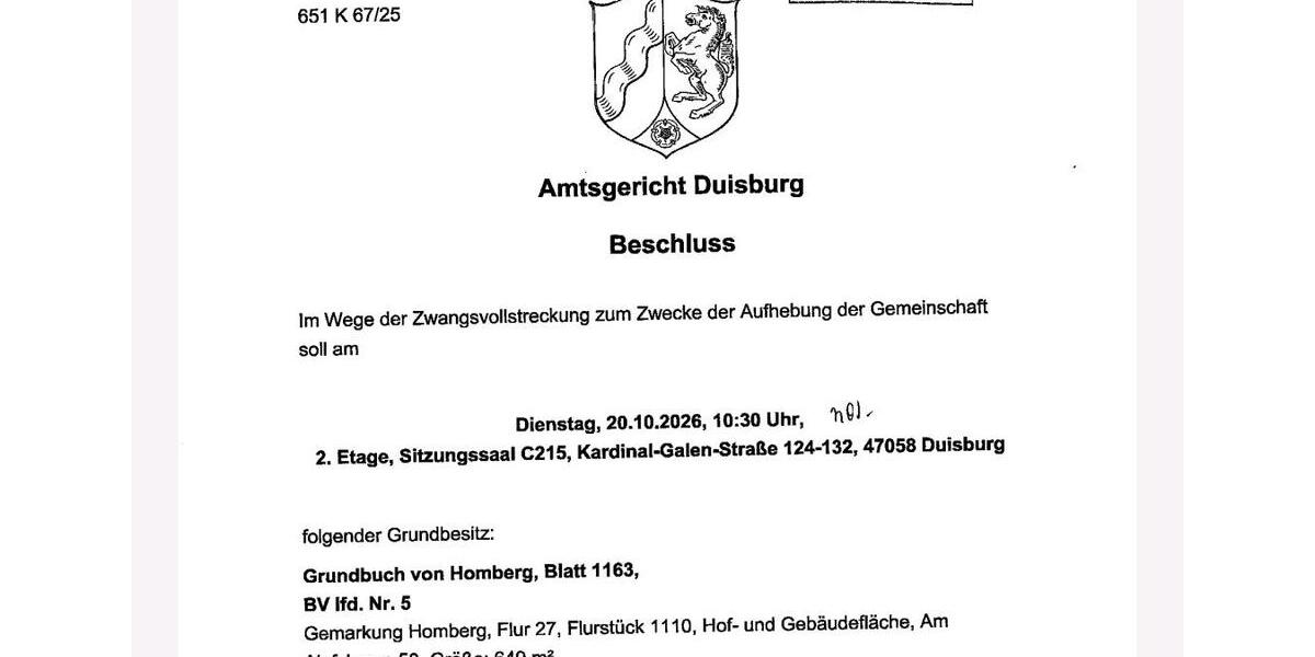 Doppelhaushälfte Duisburg Essenberg - 1 Zimmer, 100 m&sup2;, 242.000&euro; | Angebot:23355100