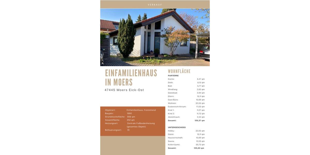 Einfamilienhaus Moers Rheinkamp - 648.000&euro; | Angebot:26316421