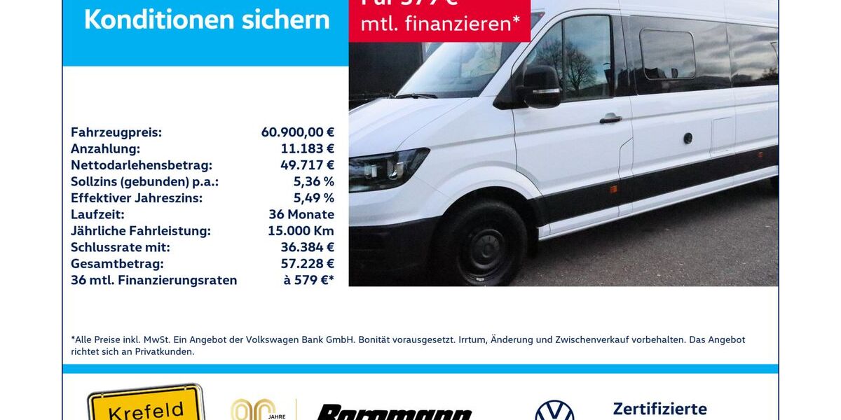VW Crafter 13.719 km 60.900 &euro; Krefeld 47803