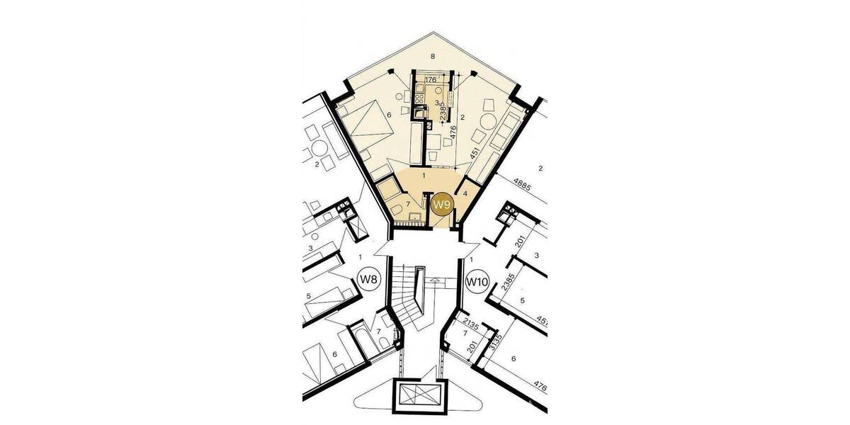 Etagenwohnung Herten Stadtmitte - 2 Zimmer, 49 m&sup2;, 500&euro; | Angebot:25806705