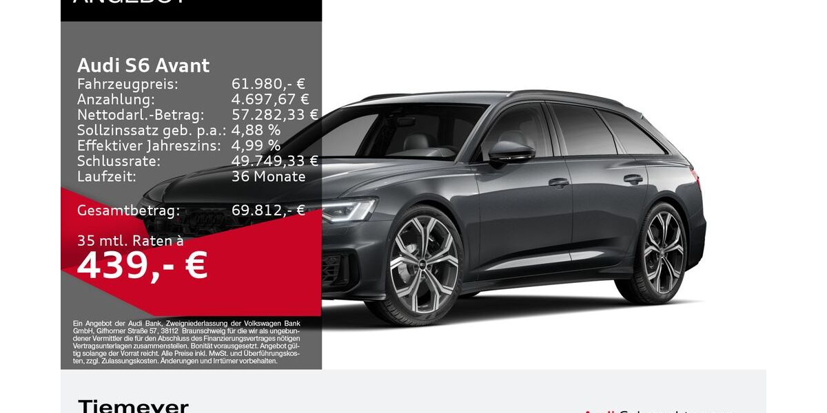 Audi S6 19.436 km 60.860 &euro; Oberhausen 46047