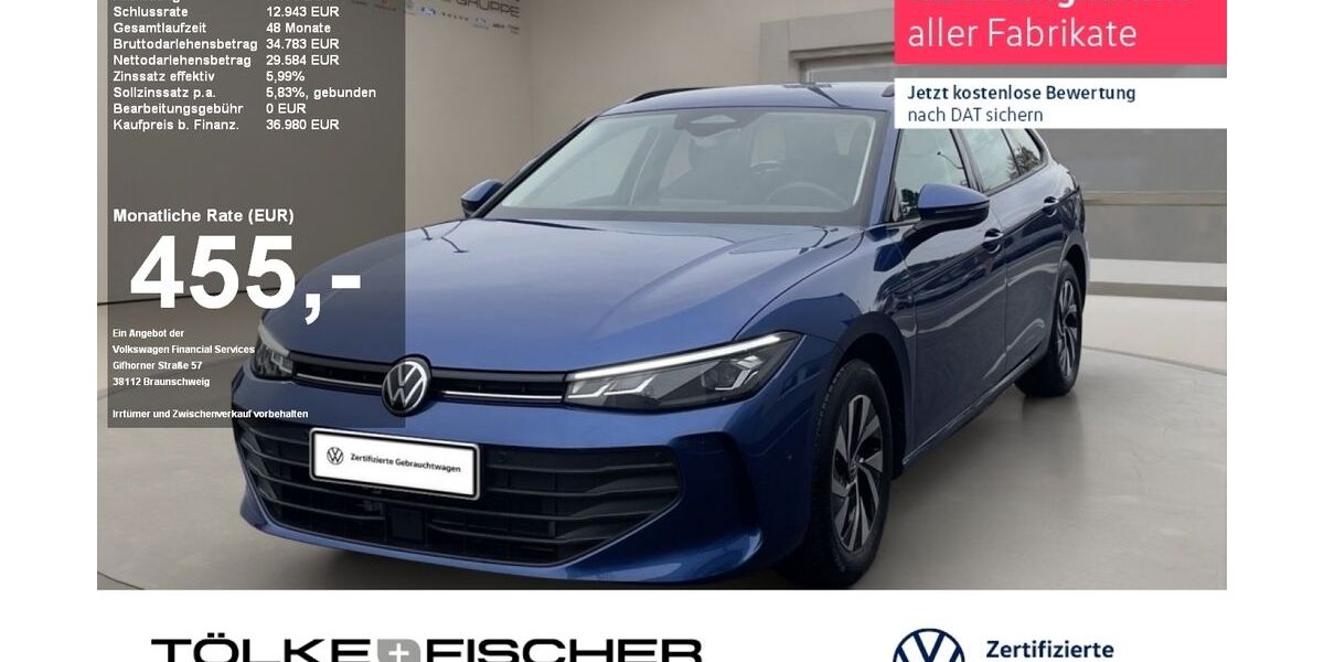 VW Passat Variant 9.548 km 29.999 &euro; Krefeld 47805