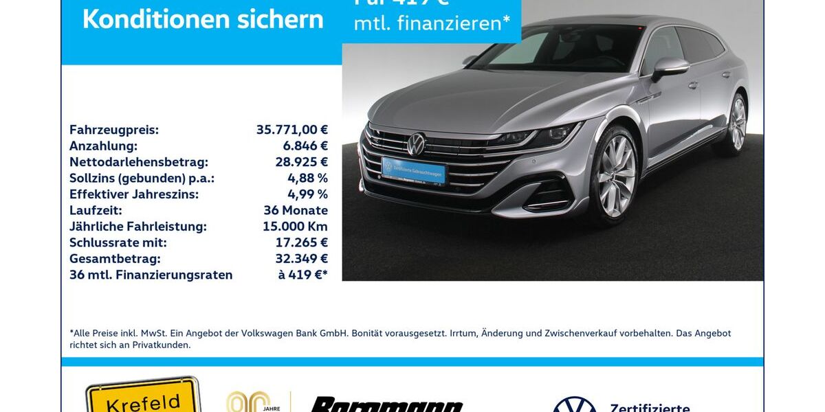 VW Arteon 30.640 km 35.771 &euro; Krefeld 47803