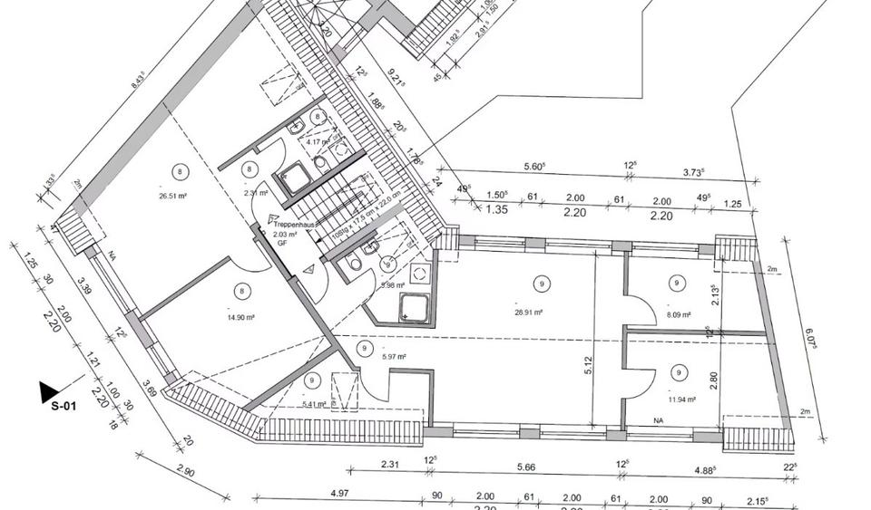 Dachgeschoßwohnung Krefeld Cracau - 5 Zimmer, 114 m&sup2;, 55.000&euro; | Angebot:25989556