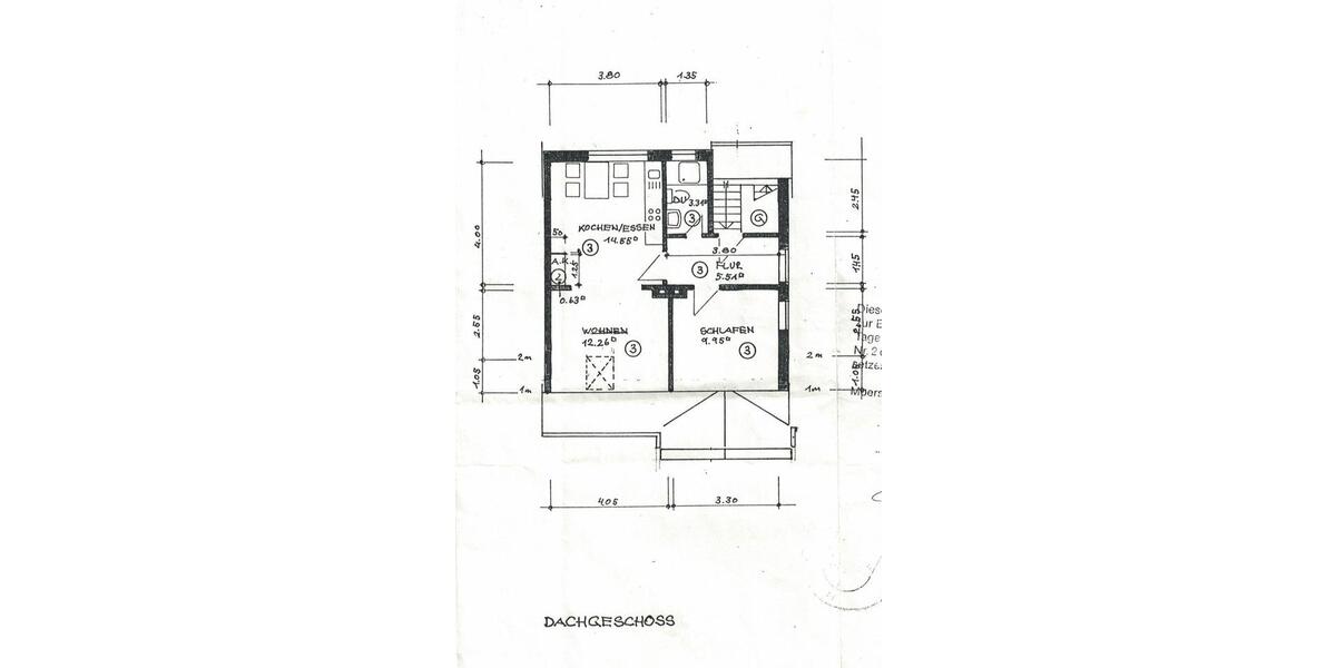 Dachgeschoßwohnung Kamp-Lintfort Lintfort - 2 Zimmer, 46 m&sup2;, 650&euro; | Angebot:25633275