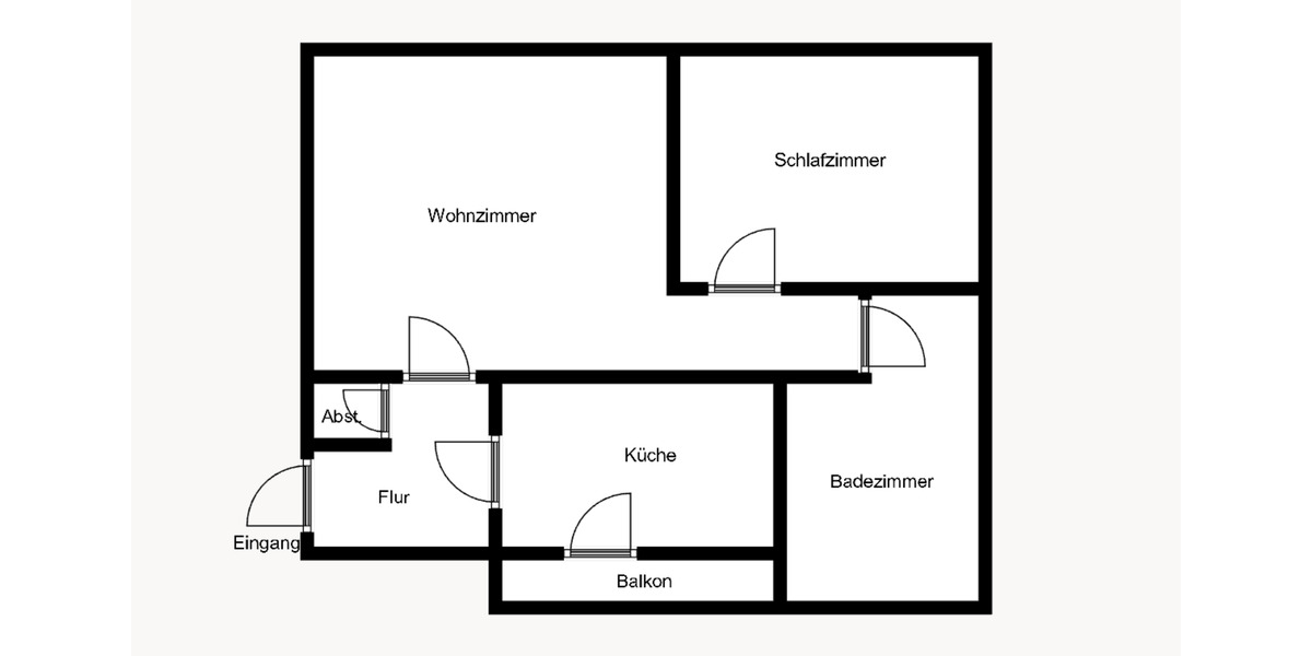 Etagenwohnung Krefeld Cracau - 2 Zimmer, 71 m&sup2;, 530&euro; | Angebot:25439100