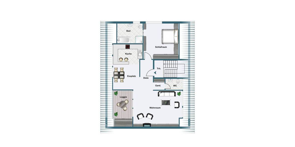 Etagenwohnung Essen Dellwig - 2 Zimmer, 86 m&sup2;, 220.000&euro; | Angebot:26730507