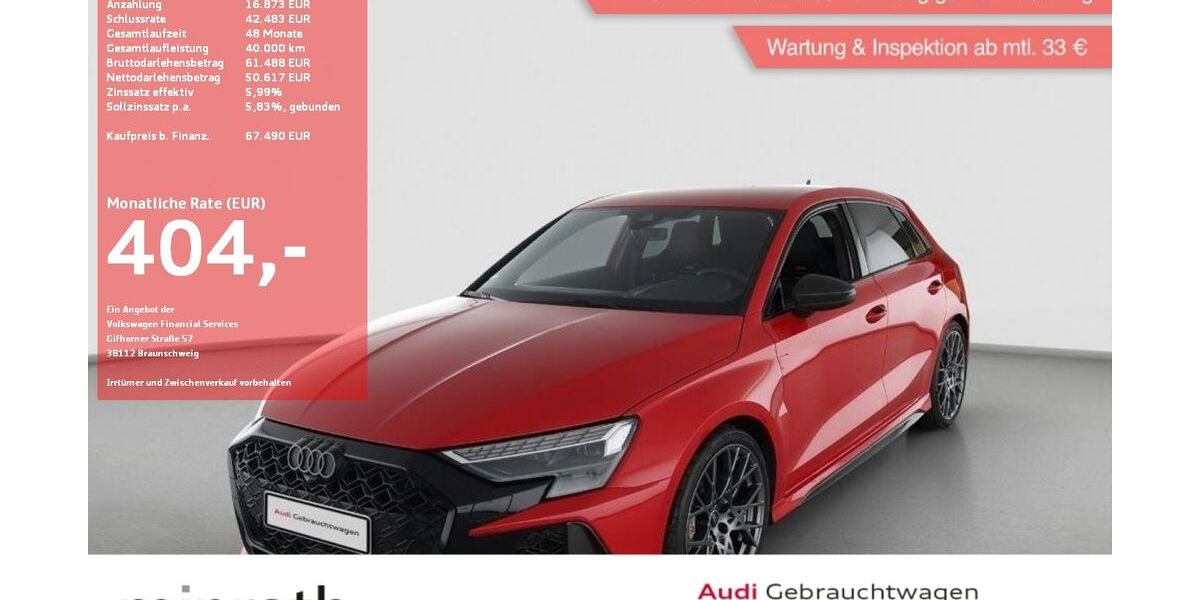 Audi RS3 5.626 km 67.490 &euro; Moers-Hülsdonk 47441