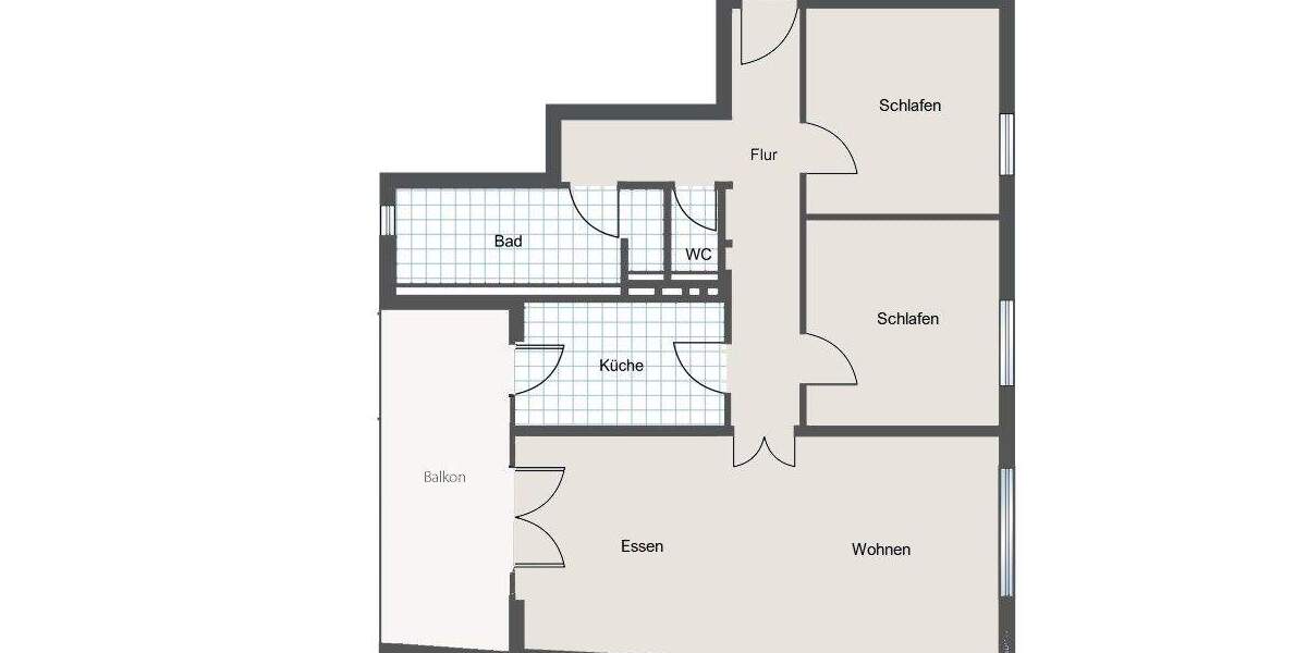 Etagenwohnung Krefeld / Uerdingen Uerdingen - 3 Zimmer, 95 m&sup2;, 398.000&euro; | Angebot:25800730
