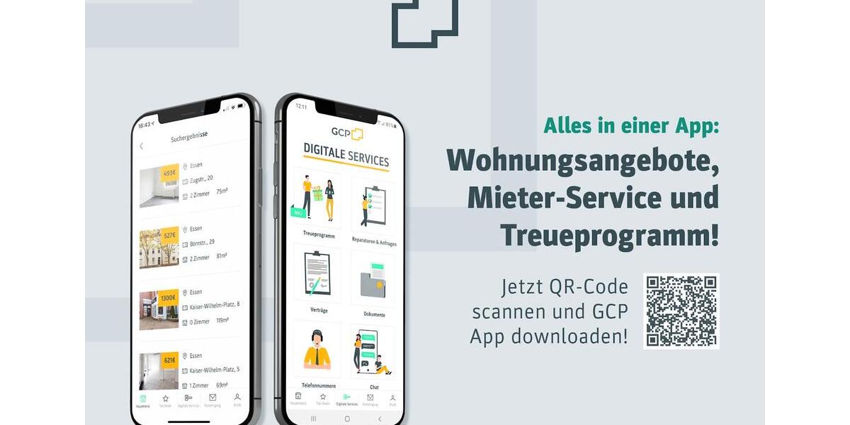 Dachgeschoßwohnung Duisburg Hamborn - 3 Zimmer, 72 m&sup2;, 457&euro; | Angebot:24478260