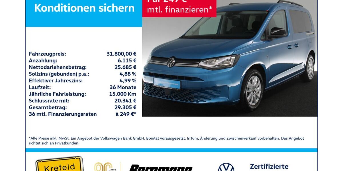VW Caddy 16.727 km 31.800 &euro; Krefeld 47803