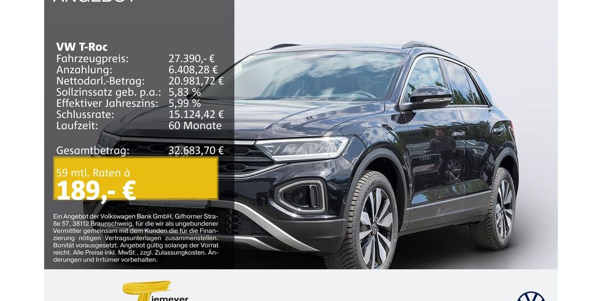 VW T-Roc 9.990 km 27.390 &euro; Dorsten 46282