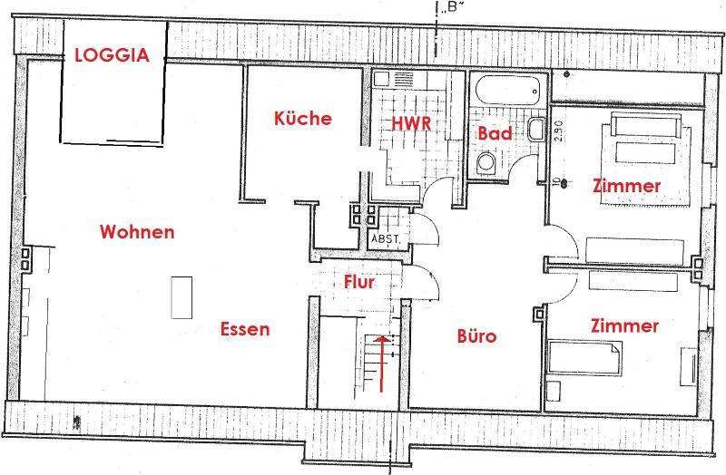 Etagenwohnung Krefeld Hüls - 4 Zimmer, 120 m&sup2;, 990&euro; | Angebot:25733492
