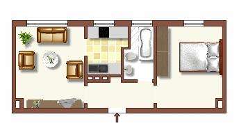 Wohnung Duisburg Huckingen - 2 Zimmer, 40 m&sup2;, 409&euro; | Angebot:26273269