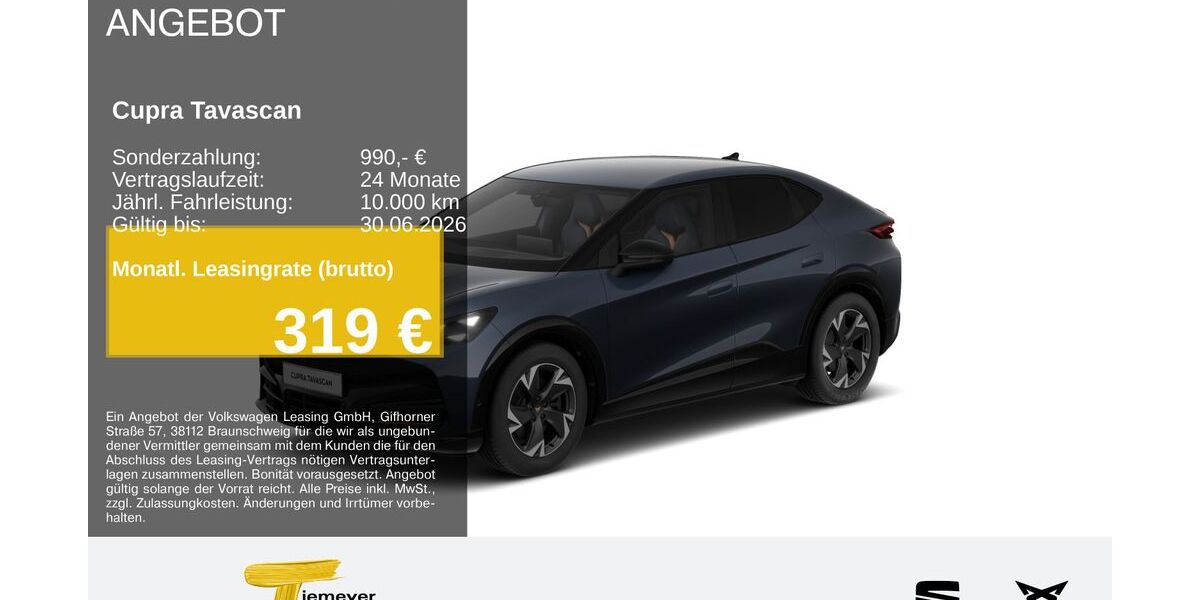 Cupra Tavascan 16.560 km 40.820 &euro; Duisburg 47059