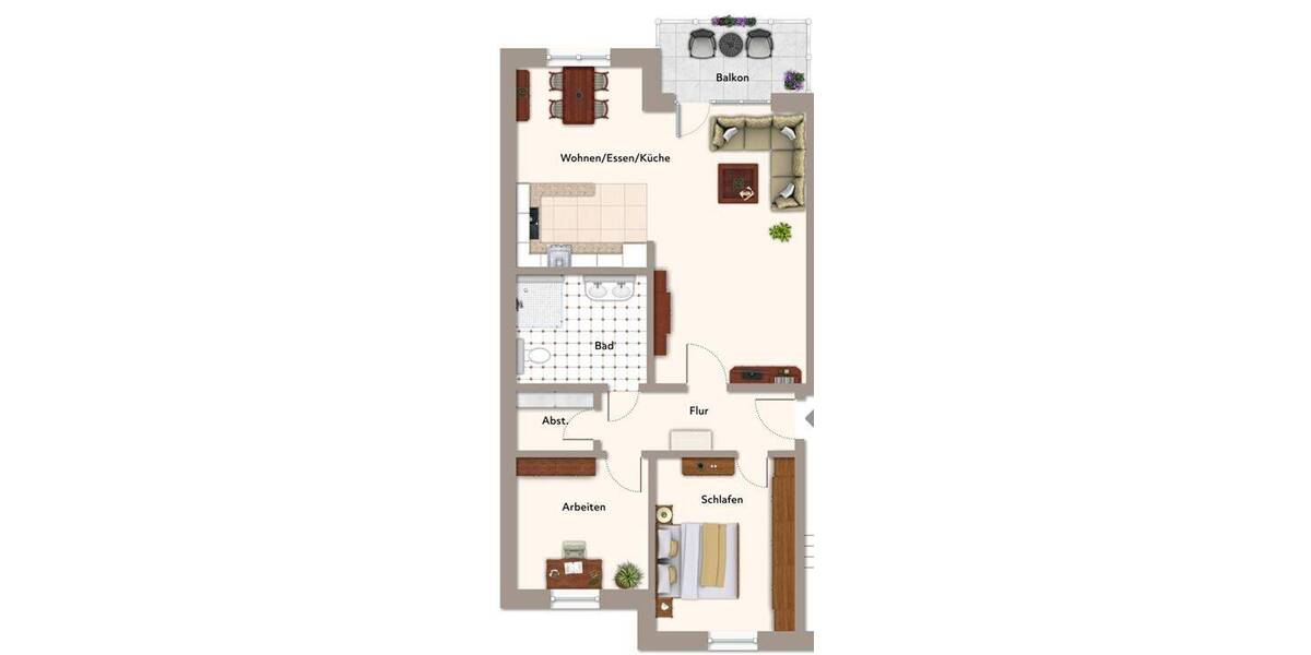 Etagenwohnung Issum - 3 Zimmer, 91 m&sup2;, 391.300&euro; | Angebot:26219281