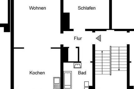 Wohnung Essen Gerschede - 2 Zimmer, 55 m&sup2;, 509&euro; | Angebot:26098511