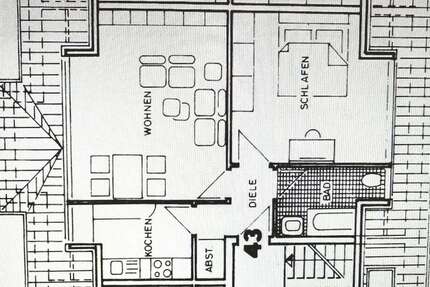 Wohnung Essen Holsterhausen - 2 Zimmer, 54 m&sup2;, 443&euro; | Angebot:26067031