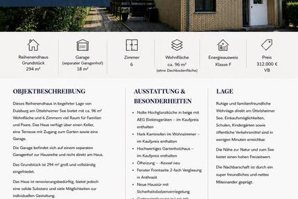 Haus Duisburg Essenberg - 312.000&euro; | Angebot:27006907