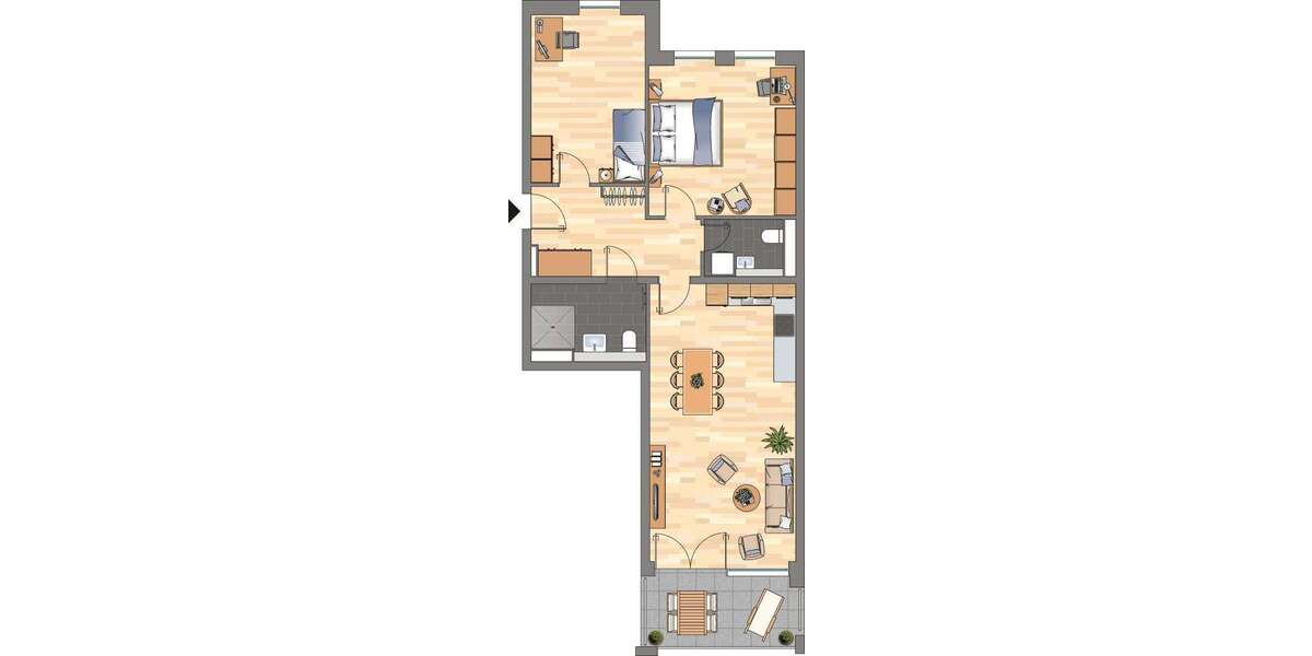 Etagenwohnung Essen Südviertel - 3 Zimmer, 86 m&sup2;, 1.079&euro; | Angebot:26306606