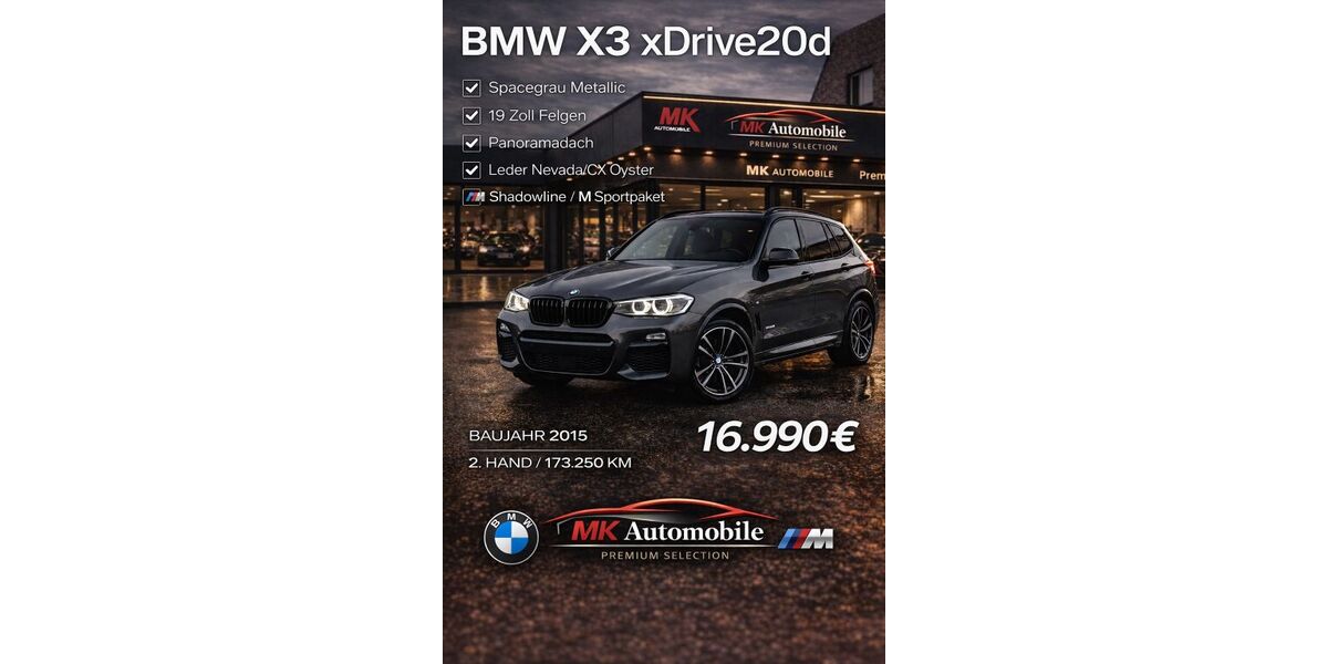 BMW X3 173.578 km 15.990 &euro; Gladbeck 45968