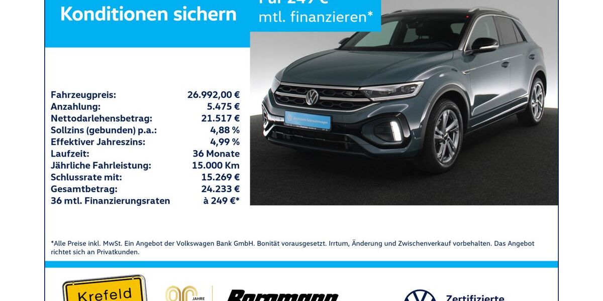 VW T-Roc 46.838 km 26.553 &euro; Krefeld 47803