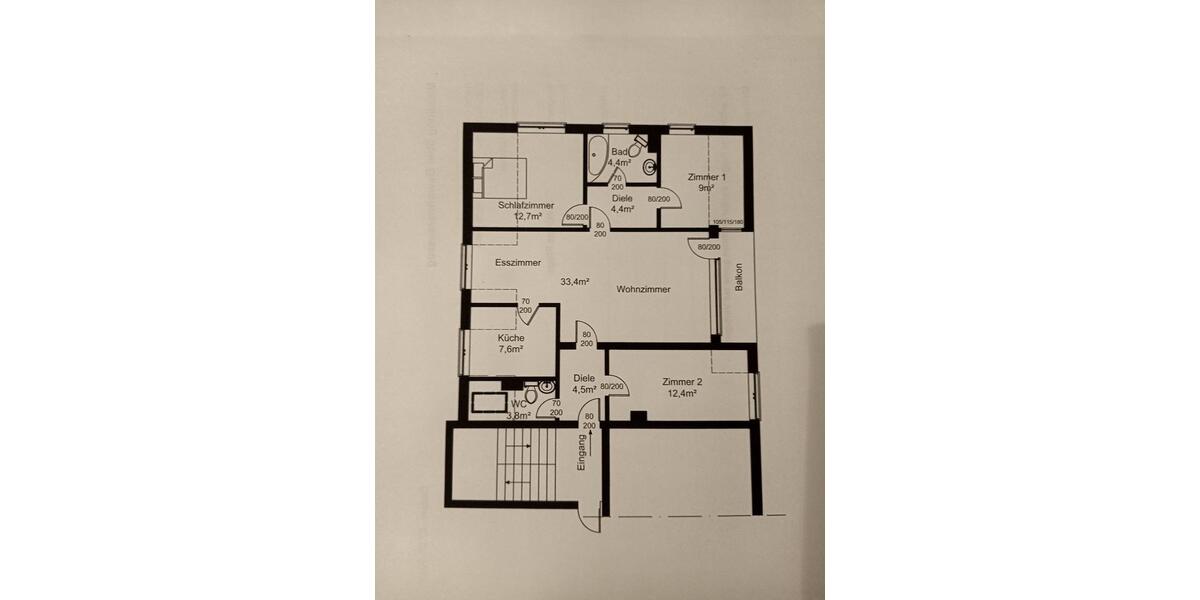 Dachgeschoßwohnung Essen Stadtbezirk V - 4.5 Zimmer, 92 m&sup2;, 210.000&euro; | Angebot:25238631