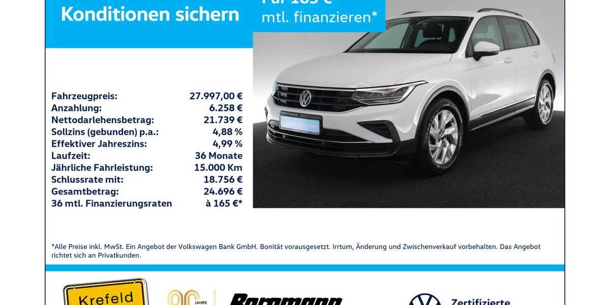 VW Tiguan 46.188 km 26.667 &euro; Krefeld 47803