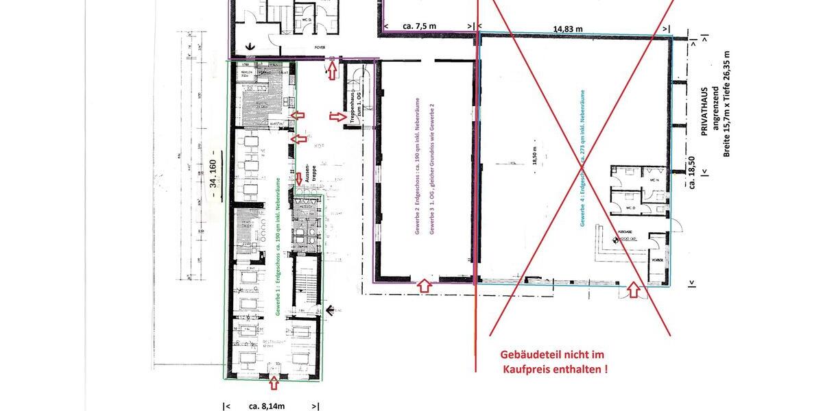 Gewerbeobjekt Duisburg Essenberg - 2.000&euro; | Angebot:25856340