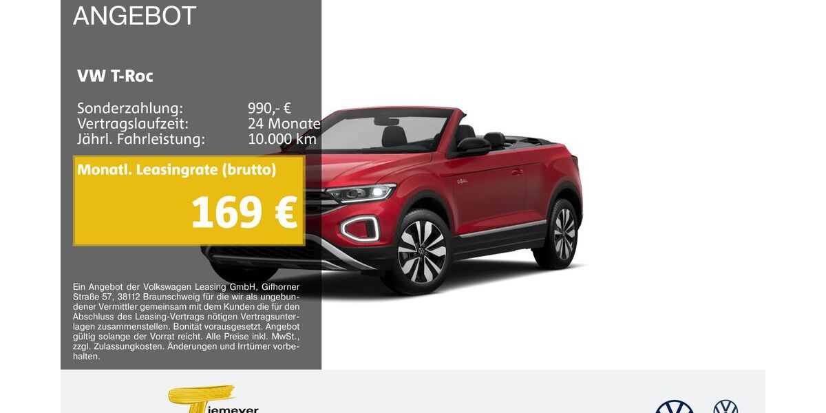 VW T-Roc 24.625 km 23.490 &euro; Marl 45770