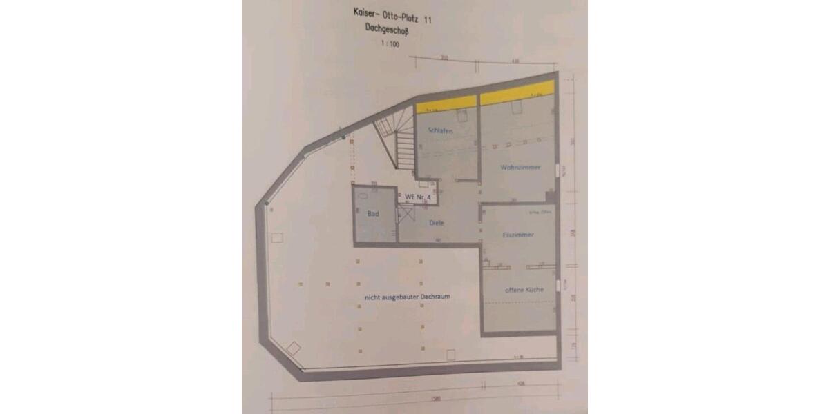 Dachgeschoßwohnung Essen Stadtbezirk VII - 2 Zimmer, 70 m&sup2;, 580&euro; | Angebot:26032935