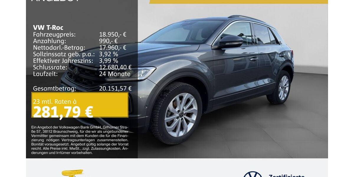 VW T-Roc 77.550 km 18.450 &euro; Duisburg 47059
