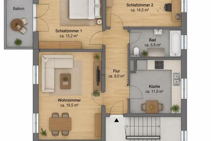 Wohnung Marl - 4 Zimmer, 86 m&sup2;, 739&euro; | Angebot:26250345