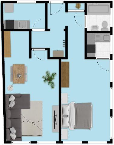 Etagenwohnung Krefeld - 2 Zimmer, 65 m&sup2;, 500&euro; | Angebot:25255768