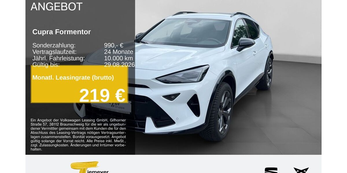 Cupra Formentor 10.209 km 33.560 &euro; Gelsenkirchen OT Beckhausen 45899