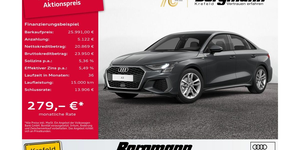 Audi A3 65.145 km 25.991 &euro; Krefeld 47803