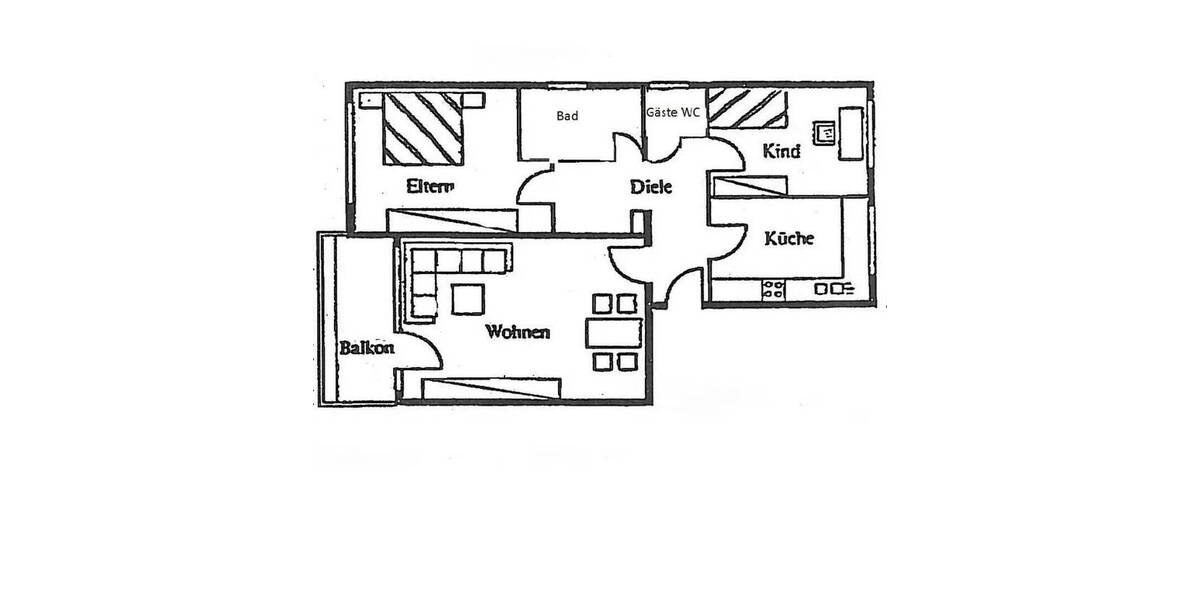 Etagenwohnung Essen Werden - 3 Zimmer, 88 m&sup2;, 335.000&euro; | Angebot:26306300