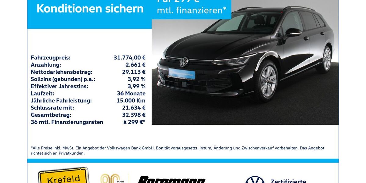 VW Golf 11.012 km 28.997 &euro; Krefeld 47803