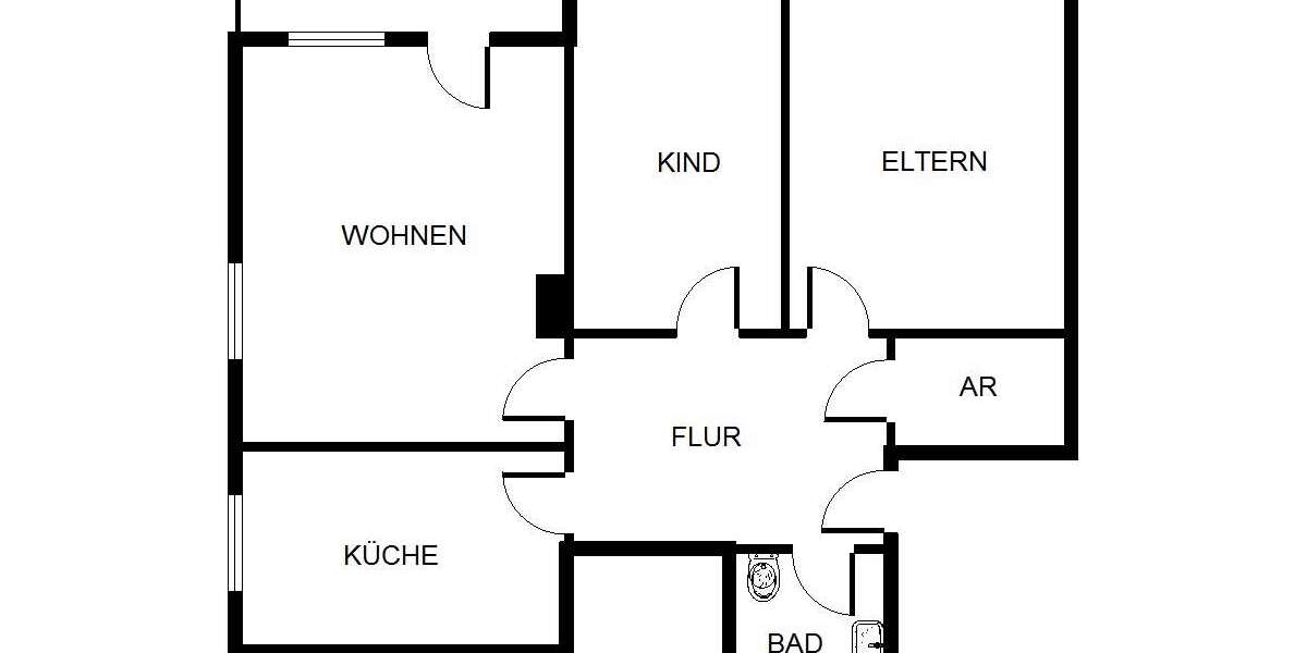 Etagenwohnung Gelsenkirchen Hassel - 3 Zimmer, 71 m&sup2;, 489&euro; | Angebot:26238821