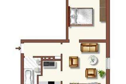 Wohnung Duisburg Huckingen - 2 Zimmer, 41 m&sup2;, 409&euro; | Angebot:26215661