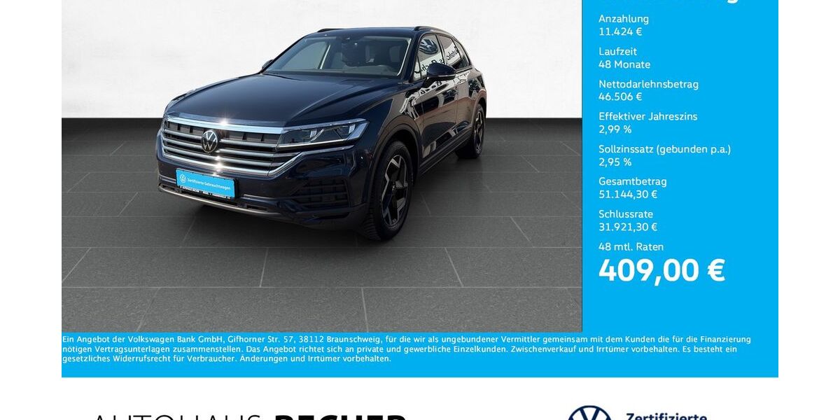 VW Touareg 30.500 km 57.930 &euro; Wesel 46485