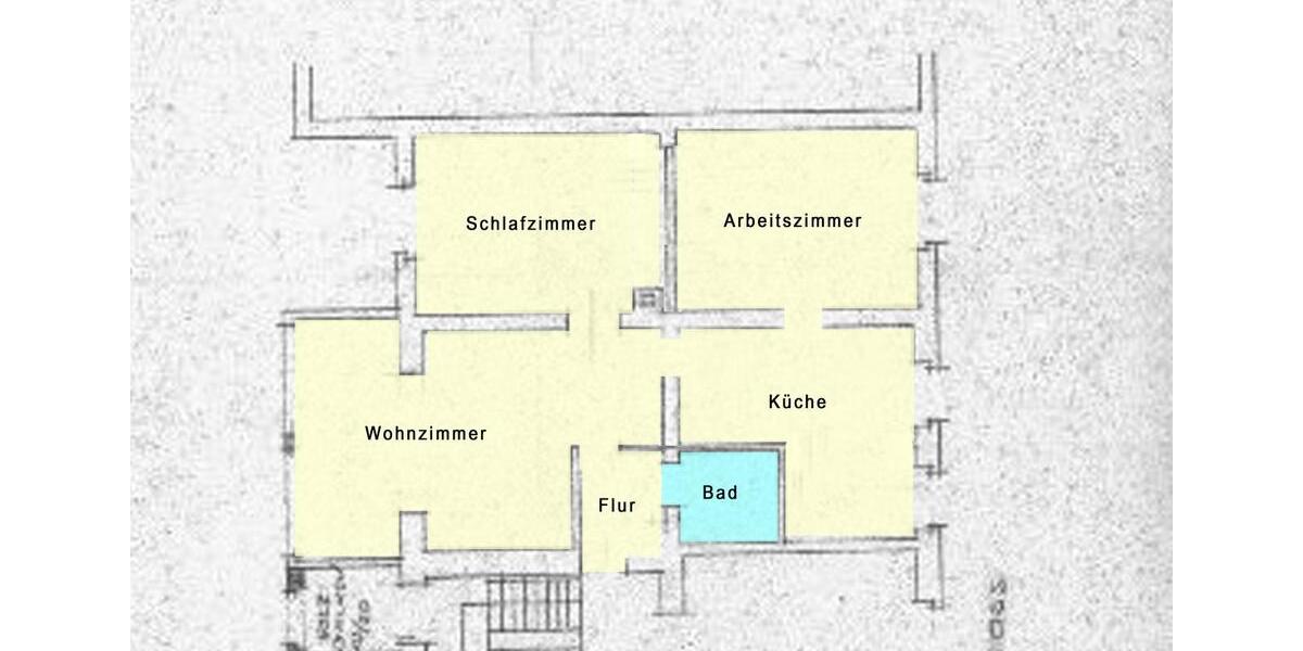 Etagenwohnung Duisburg Mittelmeiderich - 3 Zimmer, 69 m&sup2;, 450&euro; | Angebot:25311445