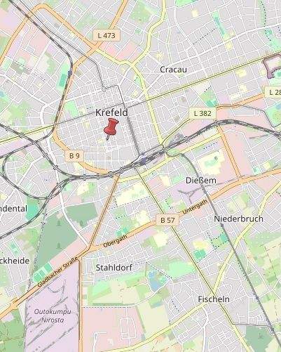 Gewerbeobjekt Krefeld Stadtmitte - 1 Zimmer, 358 m&sup2;, 5.843&euro; | Angebot:25768762