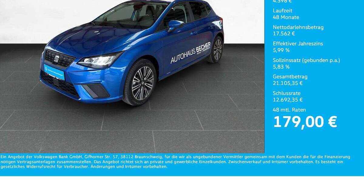 Seat Ibiza 11.500 km 21.960 &euro; Wesel 46485