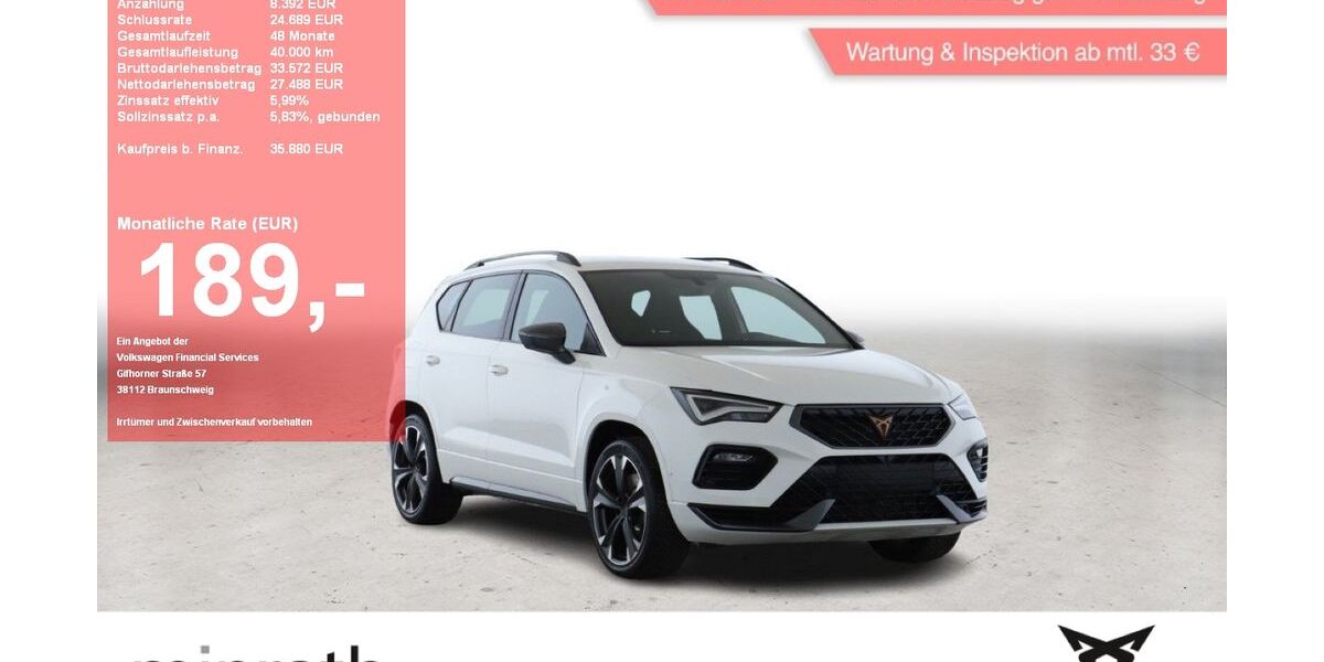 Cupra Ateca 16.486 km 33.380 &euro; Moers-Hülsdonk 47441