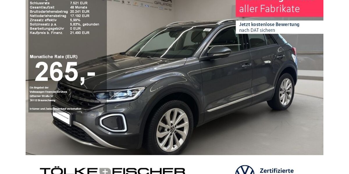 VW T-Roc 38.215 km 19.699 &euro; Krefeld 47805