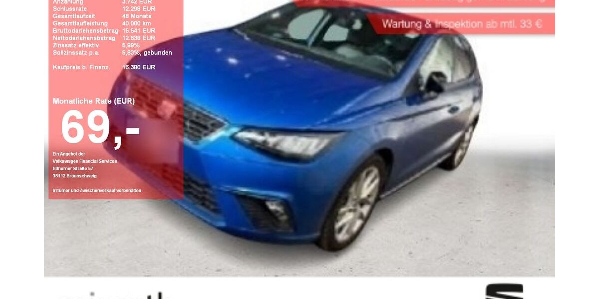 Seat Ibiza 21.811 km 15.130 &euro; Moers-Hülsdonk 47441