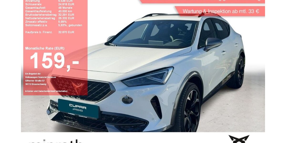 Cupra Formentor 32.390 km 31.620 &euro; Moers-Hülsdonk 47441