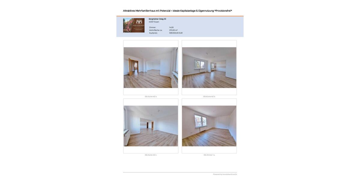 Mehrfamilienhaus, Wohnhaus Essen Stadtbezirk IV - 599.000&euro; | Angebot:26221165